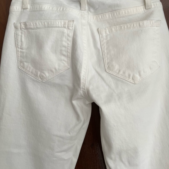Paige Verdugo Ankle w/Raw Hem Distressed Optic White Women Pants, SZ 23, NWT - Picture 8 of 12